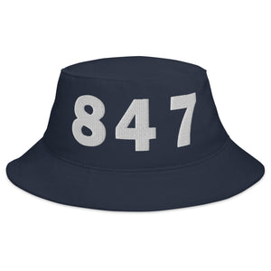 847 Area Code Bucket Hat