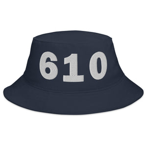 610 Area Code Bucket Hat