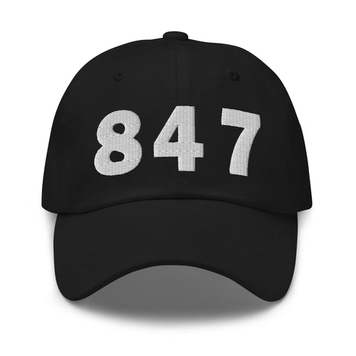 847 Area Code Dad Hat