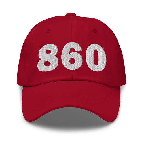 860 Area Code Dad Hat