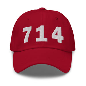 714 Area Code Dad Hat