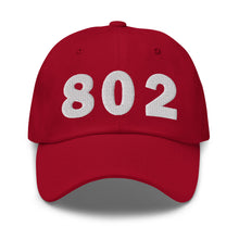 Load image into Gallery viewer, 802 Area Code Dad Hat