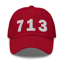 Load image into Gallery viewer, 713 Area Code Dad Hat
