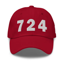 Load image into Gallery viewer, 724 Area Code Dad Hat
