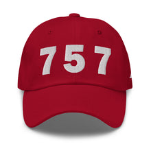 Load image into Gallery viewer, 757 Area Code Dad Hat