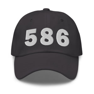586 Area Code Dad Hat