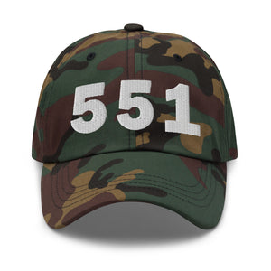 551 Area Code Dad Hat