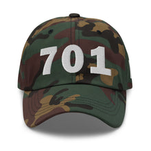 Load image into Gallery viewer, 701 Area Code Dad Hat