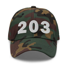 Load image into Gallery viewer, 203 Area Code Dad Hat