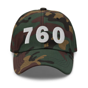 760 Area Code Dad Hat