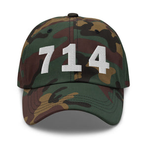 714 Area Code Dad Hat