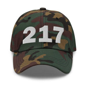 217 Area Code Dad Hat