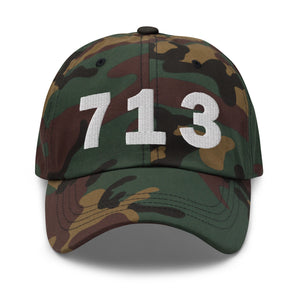 713 Area Code Dad Hat