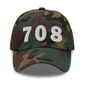 708 Area Code Dad Hat