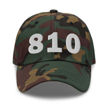 Load image into Gallery viewer, 810 Area Code Dad Hat