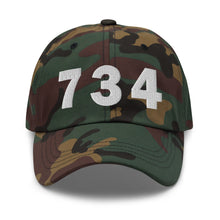 Load image into Gallery viewer, 734 Area Code Dad Hat