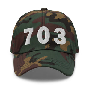 703 Area Code Dad Hat