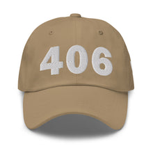 Load image into Gallery viewer, 406 Area Code Dad Hat