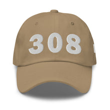 Load image into Gallery viewer, 308 Area Code Dad Hat