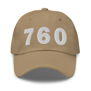 760 Area Code Dad Hat