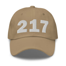 Load image into Gallery viewer, 217 Area Code Dad Hat