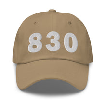 Load image into Gallery viewer, 830 Area Code Dad Hat