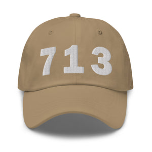 713 Area Code Dad Hat