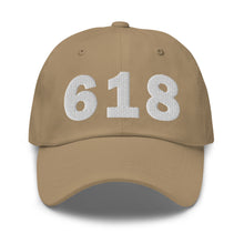 Load image into Gallery viewer, 618 Area Code Dad Hat