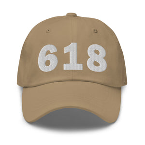 618 Area Code Dad Hat