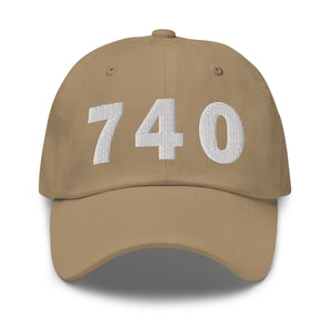 740 Area Code Dad Hat