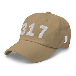 317 Area Code Dad Hat