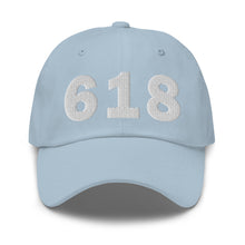Load image into Gallery viewer, 618 Area Code Dad Hat