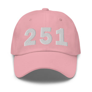 251 Area Code Dad Hat