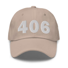 Load image into Gallery viewer, 406 Area Code Dad Hat