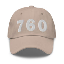 Load image into Gallery viewer, 760 Area Code Dad Hat