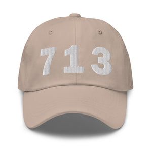 713 Area Code Dad Hat