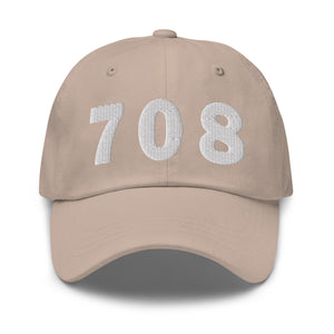 708 Area Code Dad Hat