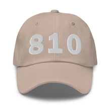 Load image into Gallery viewer, 810 Area Code Dad Hat