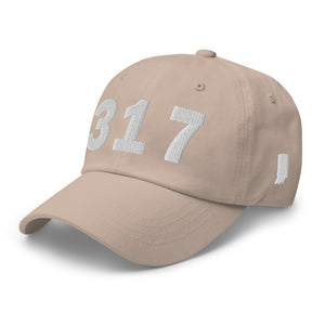 317 Area Code Dad Hat