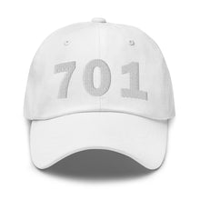 Load image into Gallery viewer, 701 Area Code Dad Hat