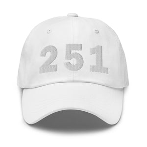 251 Area Code Dad Hat