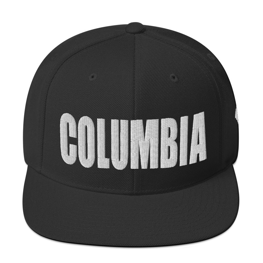 Columbia South Carolina Snapback Hat Black