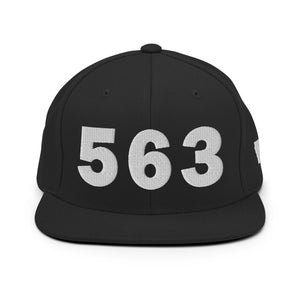 563 Area Code Snapback Hat