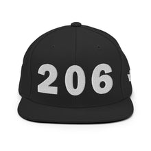 Load image into Gallery viewer, 206 Area Code Snapback Hat