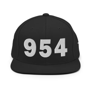 954 Area Code Snapback Hat