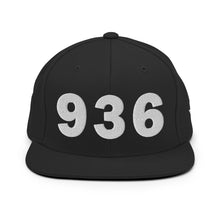 Load image into Gallery viewer, 936 Area Code Snapback Hat