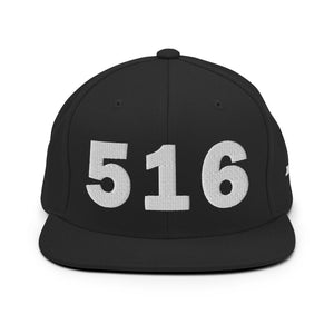 516 Area Code Snapback Hat