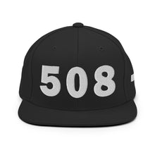 Load image into Gallery viewer, 508 Area Code Snapback Hat