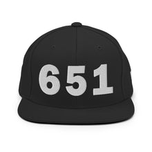 Load image into Gallery viewer, 651 Area Code Snapback Hat