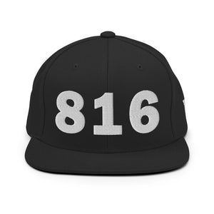 816 Area Code Snapback Hat